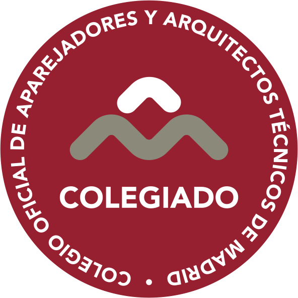 Sello del Colegio Oficial de Aparejadores y Arquitectos Técnicos de Madrid